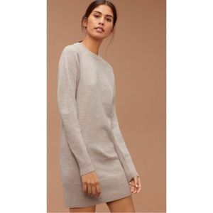 GOLDEN BY TNA Bissell Sweater Dress Size S small tan (heather birch)